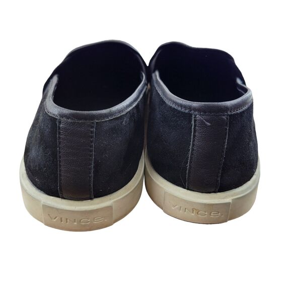 Vince Womens Shoes Size 8 38 Black Suede Slip On Loafers Comfort Shoes Sneakers - Picture 8 of 12
